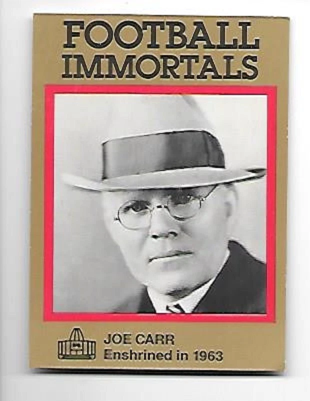 JOE CARD 1985-88 Football Immortals #34 NRMT ADMINISTRATOR - Image 1 of 1