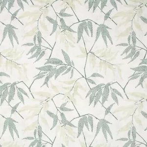 60 yards fabric roll, print, 100% cotton, 55" width, foliage, green, beige, - Picture 1 of 5