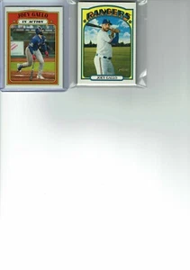 2021 Heritage Baseball Texas Rangers Team Set (9) Base Cards - Picture 1 of 3
