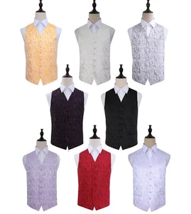 Boy's & Men's Floral Passion Wedding Groom Wedding Waistcoat- Size 22" - 50" - Picture 1 of 9