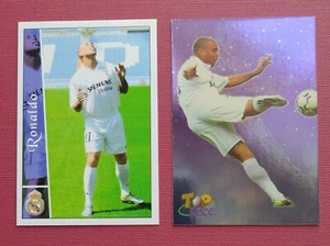 Ronaldo Real Madrid 2 rookie card Mundicromo # 76 Top Once # 628 La Liga 2002 03 - Imagen 1 de 5