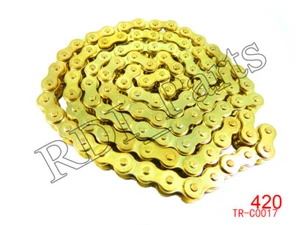 420 Chain 102 Link 50cc 70cc 90cc 110cc 125cc Motorcycle Dirt Bike ATV Honda NST - Picture 1 of 2