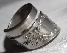 Whiting Gorham MADAME JUMEL  Antique Sterling FLORAL Spoon Ring Free S/H Sz 7