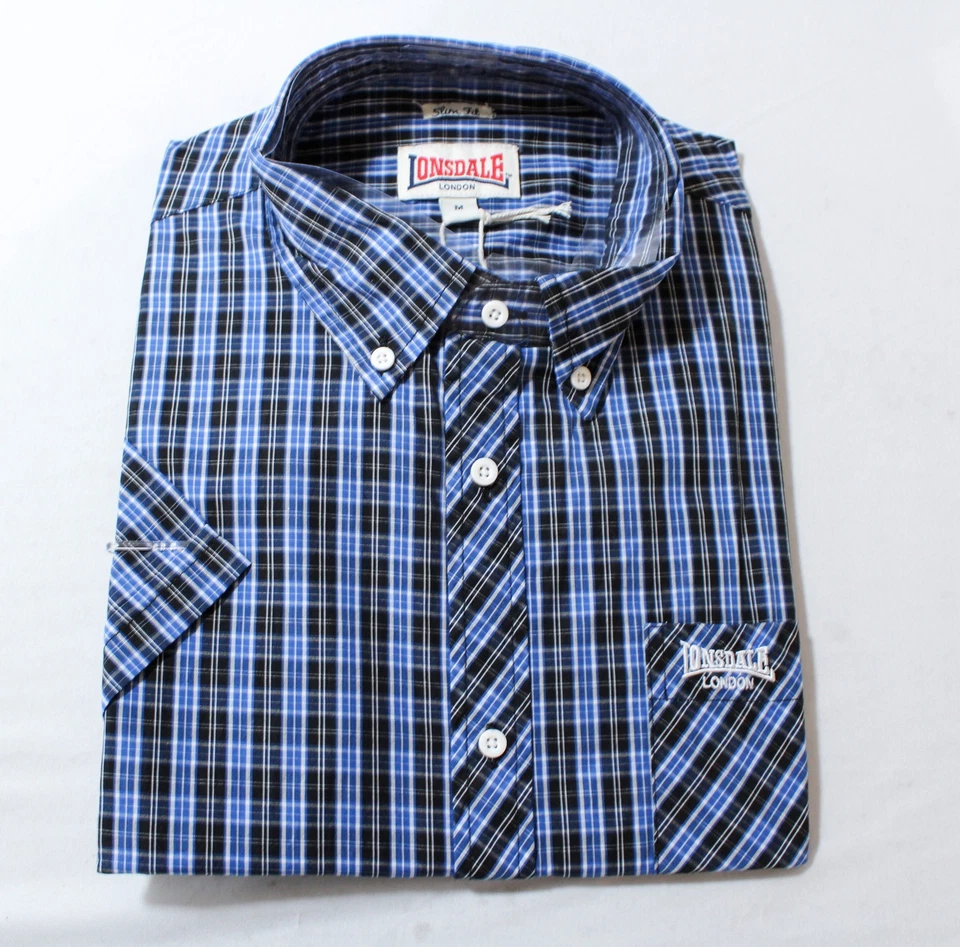 Lonsdale London Men's Short Sleeve Brixworth Shirt WR4 Multicolor Medium NWT - Image 1 of 3