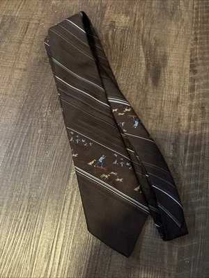 Corbata de caza de aves bordada Vie Re para hombre única en su clase Foto 1 de 4