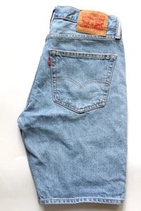 Levi's 505 original denim shorts straight W31 light blue denim SHOT661 - Picture 1 of 7