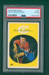 1962 Parkhurst Hockey Card - #44 Ralph Backstrom, PSA 2 Good - Picture 1 of 2