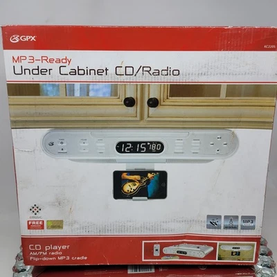 GPX MP3-Ready Under Cabinet CD/Radio MP3 Player Timer, Remote, KC220S Brand NEW - Image 1 of 4
