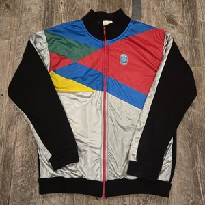 CHAQUETA JERSEY CICLISTA HOMBRE VINTAGE AÑOS 80 TALLA MEDIANA SEB HECHA EN ITALIA - Imagen 1 de 10