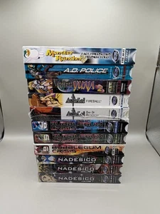 Vintage Anime VHS Lot Bubblegum Crisis Arc The Lad Yuna Nadesico Some Sealed - Imagen 1 de 4