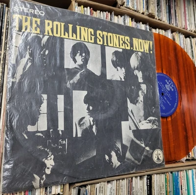 Rolling Stones Taiwan Import Orange Vinyl LP Now! 1968 on Large World - VG / VG - Image 1 of 2