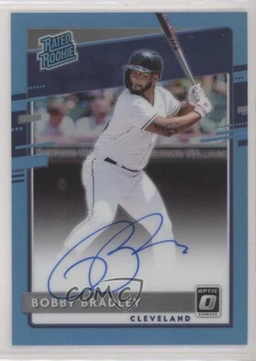 2020 Panini Donruss Optic Carolina Blue Prizm /35 Bobby Bradley #RRS-BO Auto RC - Image 1 of 2
