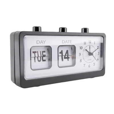 1X(Mechanical Alarm Clock Novelty Flip Clock Desktop Digital Clock with3610 - Image 1 of 4