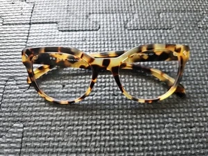 Prada Eyeglasses VPR 21S 7S0 1O1 51 19 140 Brown Tortoise Italy FRAME ONLY - Picture 1 of 16