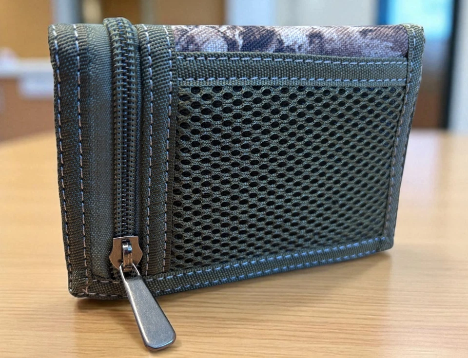 Value Army Military 3 Zipped 1 ID Mens Boys Canvas  Ripper Trifold Wallet 39 - Image 1 of 4