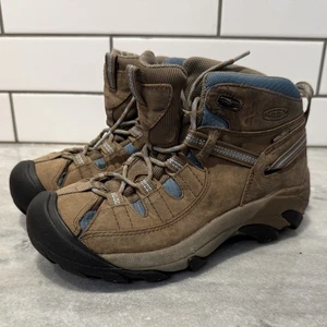 Keen Targhee II Mid Waterproof Hiking Boots Women’s Size 7 Leather Trail Shoes - Picture 1 of 13