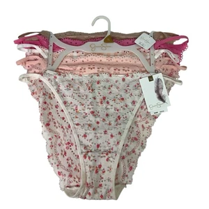Jessica Simpson Women’s Panties Sz XL Pkg/5 Ultra Flirty Bikini Fit Multi Colors - Picture 1 of 8