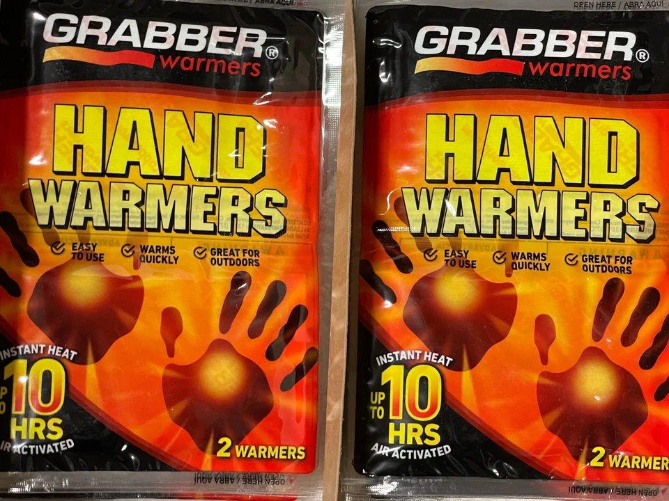 40 Pairs Grabbers Hand Warmers Hunting Winter 10 Hours of Heat 80 Ct 2023