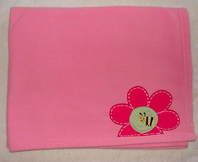 Manta Carters Solo Un Año Bebé Niña Rosa Vellón Flor Abeja Foto 1 de 3