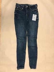 Vero Moda SEVEN NORMAL WAIST SLIM FIT JEANS Dark Blue Denim Size 26'' 30 (140423 - Picture 1 of 3