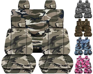 Front+Rear urban camo custom-fit car seat covers fits JK wrangler 2dr 07-18 - Picture 1 of 17