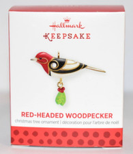 Hallmark Keepsake Christmas Ornament Red Headed Woodpecker Beauty of Birds 2013