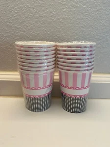 Lot 2 Sweet Baby Feet Pink Girl Baby Shower Party Supplies 9oz Paper Cups 16 Ct - Picture 1 of 2