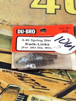 Dubro 304 Kwik Link 4-40 {2pc} NewInPack USA Shipped - Image 1 of 3