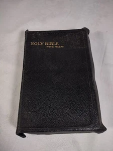 King Janes Version Holy Bible Black Leather 1939 Collins Clear-Type Press - Picture 1 of 17