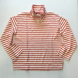 J.Crew Damen Neu mit Etikett Pullover mit Trichterausschnitt in gestreiftem Mariner-Tuch Größe: M - Bild 1 von 7