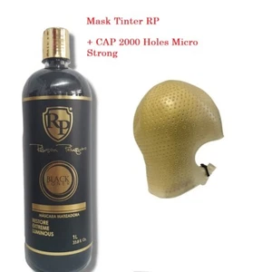 Toner Luminous BLACK  Mask 1000ml Robson Peluquero + CAP Micro Strong 2000 holes - Picture 1 of 3