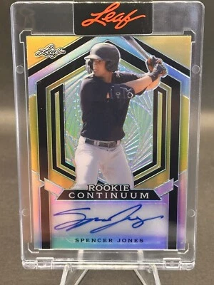 2023 Leaf Continuum Gold Spencer Jones /489 RC Rookie Auto Autograph - Image 1 of 2
