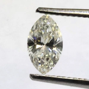 GIA certified loose .49ct SI1 H marquise cut diamond vintage estate Natural - Picture 1 of 7