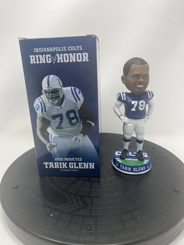 Tarik Glenn #78 - Bobblehead - Indianapolis Colts - Ring of Honor  - Bobble head Cover