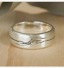 New Fashion Ladies Mens Unisex Band Ring 925 Sterling Silver Plated Band Size P
