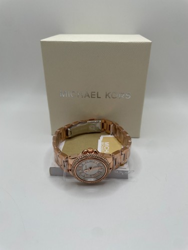 Orologio da polso Michael Kors Camille MK3253 donna quadrante bianco cinturino oro rosa quarzo
