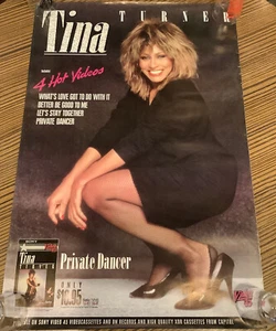 Tina Turner Vintage Video Store Promo Poster (1984) Private Dancer (24x36) - Bild 1 von 6
