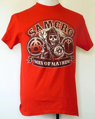 Sons Of Anarchy SAMCRO Men of Mayhem Red S/S T-Shirt M - Image 1 of 2