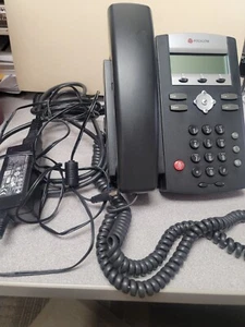 Polycom Soundpoint IP 331 VoIP SIP 2-Line Business Desk Phone with power adapter - Picture 1 of 6