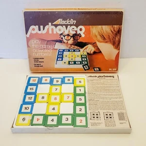 Vtg 1975 Pushover Board Game of Activated Numbers by Aladdin No 930 Still Sealed - Picture 1 of 10