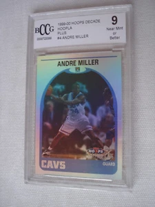 ANDRE MILLER 99/00 Hoopla Plus #4 RC Graded BCCG 9 - Bild 1 von 1