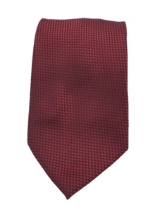 Giorgio Brutini Mens necktie ITALY Designer Geometric Red/Black ~ A125 - Picture 1 of 8