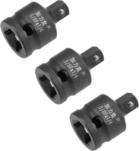 3Pcs 3/8" Drive (Female) X 1/4" (Male) Impact Socket Reducer for Use with Air Im - Picture 1 of 3
