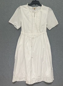 Downeast Cottagecore Midikleid Gr. XL weiß Ösen Prärie femininer Garten - Bild 1 von 19