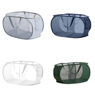 Collapsible Mesh Laundry Basket - Large Capacity Pop-Up Hamper for Home & Travel - Image 1 of 4