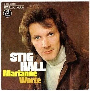 Vinyl-7"-Cover # only Cover # Stig Hall # Marianne # Columbia # 1974 # vg - Picture 1 of 2