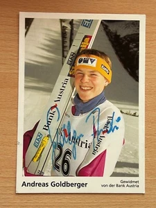 Andreas Goldberger - esquí - tarjeta de autógrafo firmada original - #27684 - Imagen 1 de 1