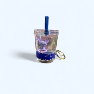 Kuromi Boba Tsunameez Liquid Keychain - Picture 1 of 3