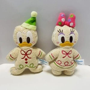 TOKYO Disney Resort GingerBread Donald & Daisy Pair Plush Doll Pin Ginger #DD4 - Picture 1 of 1