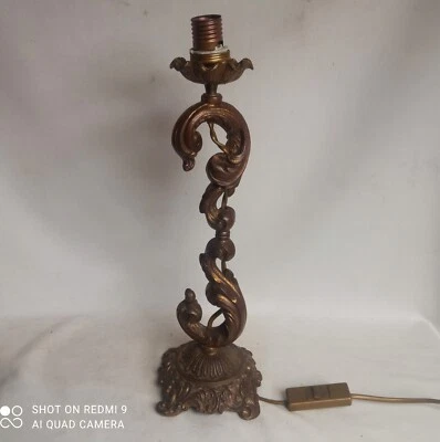 Importante lampe de style rocaille / Louis XV Made in France - état de marche - Photo 1/4